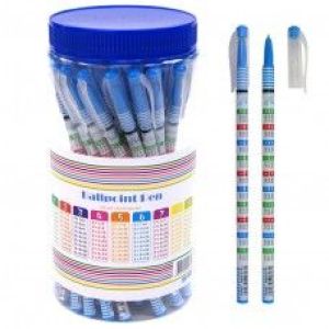 Ручка «Таблица умножения» в пластик.тубе,синий стержень,0.5 мм 269-R