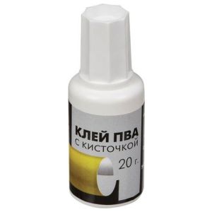 Клей ПВА с кисточкой Гамма, 20г