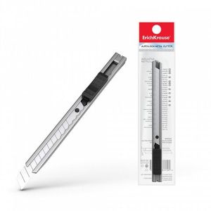 Нож канцелярский с автоматической фиксацией лезвия ErichKrause® Ferro, 9мм