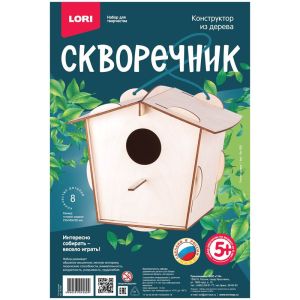 Конструктор деревянный Lori «Птичий домик»