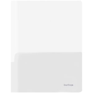 Папка-уголок Berlingo, А4, 180мкм, 2 внутренних кармана, прозрачная бесцветная