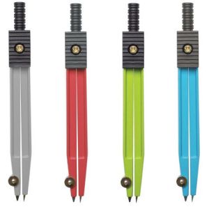 Циркуль ЮНЛАНДИЯ 115мм, металлич, чехол 210655