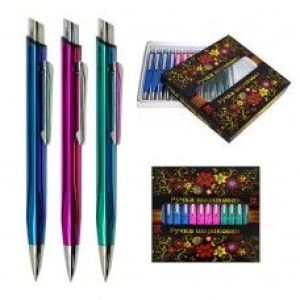 Ручка подарочная «Металлик»,0,7мм,автомат,металл 5109-А1 J.Otten Premium