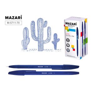 Ручка шариковая MAZARI  ULTRA масл. 1,0мм синяя, М5711-70