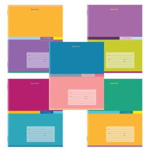 Тетрадь 24 л. BRAUBERG линия, обложка картон, «ЦВЕТНОЙ», 106487