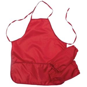Накидка-фартук с нарукавниками ARTSPACE. 3 кармана,красный  ФН_1200