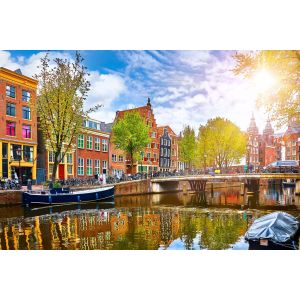 Алмазная мозаика 20х30см «Днем на набережной»