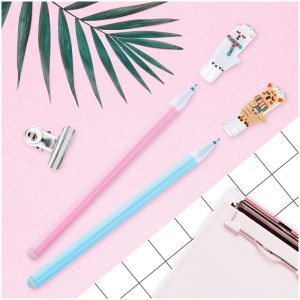 Ручка гелевая стираемая MESHU «Lama» синяя 0,5