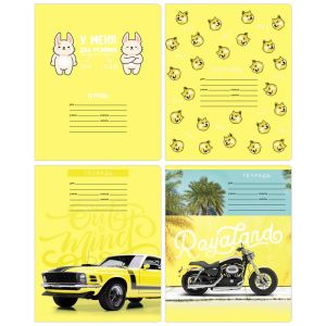 Тетрадь 12л., линия BG «Happy yellow»