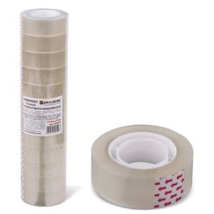 Клейкая лента 19ммх33м канцел. BRAUBERG компл.12шт, 223125