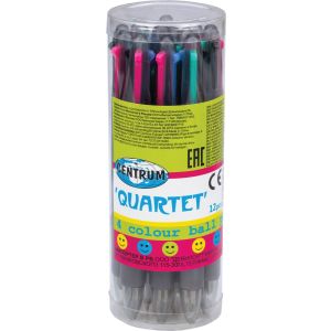 Ручка шарик. авт. 4-х цветн. Quartet