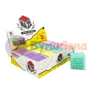 Кубик - лабиринт, 12 шт