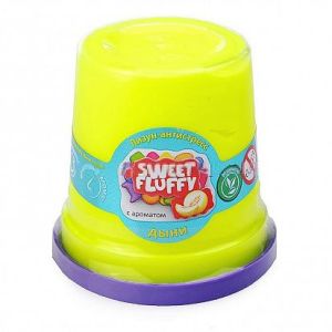 Лизун-антистресс 120мл ТМ  Mr.Boo Sweet Fluffy  Дыня