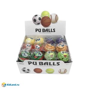 Мяч мягкий 6,2 см, в ассорт., пакет