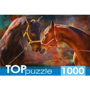 TOPpuzzle. ПАЗЛЫ 1000 элементов. ШТТП1000-9855 Влюблённые лошади