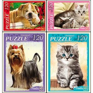 ПАЗЛЫ 120 элементов. ДОМАШНИЕ ЛЮБИМЦЫ (Арт. П120-8291) кратно 8