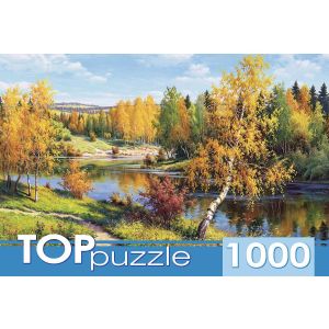 TOPpuzzle. ПАЗЛЫ 1000 элементов. РУКТП1000-1059 И. Прищепа. Золотая осень