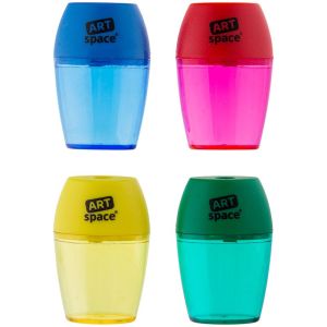 Точилка пластм. 1 отверстие  контейнер Спейс 1997