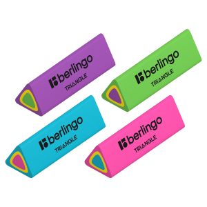 Ластик Berlingo «Triangle», треугольный, термопластичная резина, 44*15*15мм