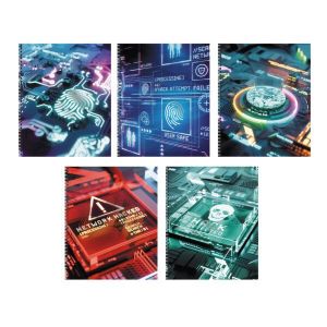 Тетрадь А5 80л. Гребень. Клетка.«Антивирус»