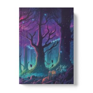 Книга для записей А5 (145х207), 128л. «Лес чудес»,клетка