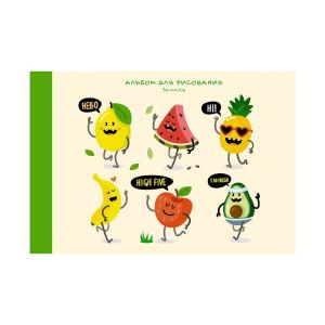 Альбом для рисования 30л. Склейка.«Летняя компания»