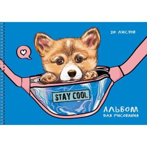 Альбом для рисования 20л. Гребень.« Милота.»