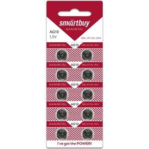 Батарейка  SmartBuy часовая AG10-10B