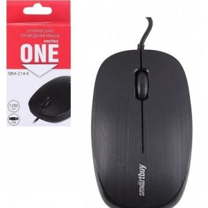 Мышь проводная SmartBuy ONE SBM-214-K чёрная