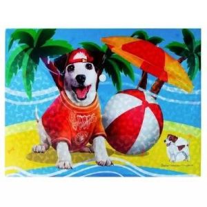 Папка-конверт с кнопкой А4,«Собака», пластик, 180 мкм. 2310