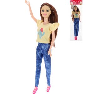 Кукла (28см) в джинсах, в пакете ( Арт. 2023160)