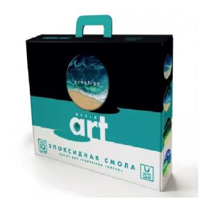Набор для рисования абстрактных картин эпоксидной смолой. Океан