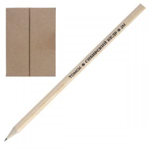 Карандаш 2В дерев. заточ. с ластиком 80045