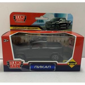 356984 Машина металл ПИКАП, 10 см, инерция, кор Технопарк