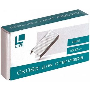 Скобы LITE № 24/6 оцинкованные 1000 шт
