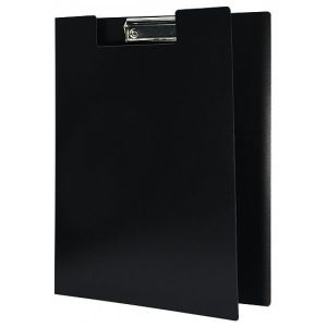 Планшет INFORMAT А4 вертик. черный пластик с крышкой