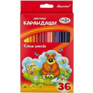 Карандаши цветные 36цв Гамма «Мультики» трехгр. 050918_10