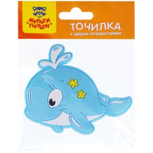 Точилка пластиковая Мульти-Пульти «Кит» 2 отверстия, пакет, европодвес