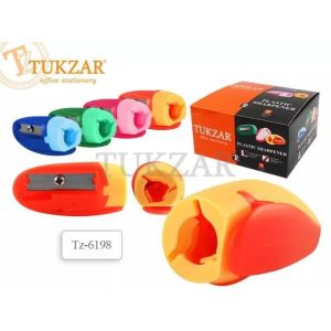 Точилка Тукзар пластиковая 3 цв 6198