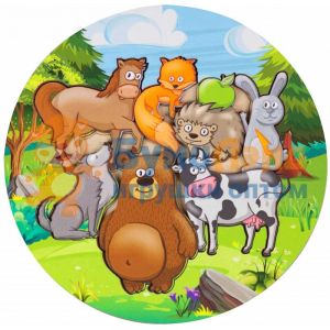 Пазл- вкладыш  животные ТМ Познавашки