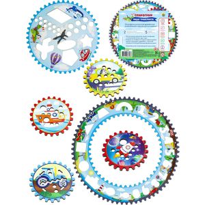Деревянная игрушка (180х180 мм) Спирограф.Виды транспорта ( Арт. СФ00007)