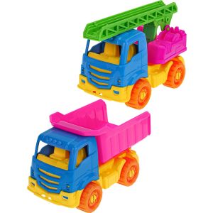 Машинка «ЯРОСЛАВ» Яркий (Пожарная +Самосвал) (Арт.И-1689) кратно 20