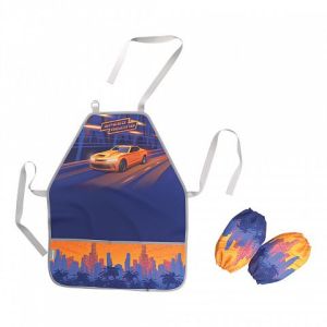 Накидка-фартук с нарукавниками ErichKrause Sport Car