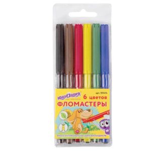 Фломастеры 6 цв. «Уроки рисования», Юнландия