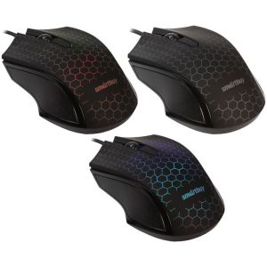Мышь Smartbuy ONE 334, USB с подсветкой чёрный