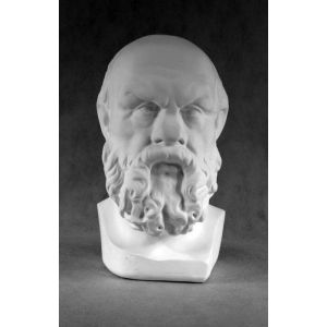 Гипсовая фигура Малевичъ голова Сократа