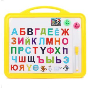 Магн.доска  Русский  алфавит, в ассорт., пакет