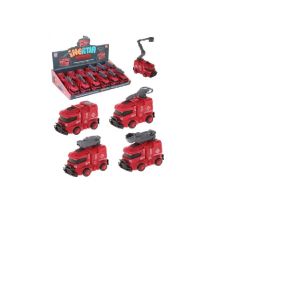 Пожарная машина инерционная, дисплей, в ассортименте