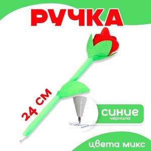 Ручка-мягкая «Роза» цвета МИКС