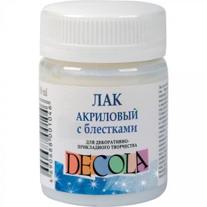 Лак акриловый с блестками Decola, 50мл